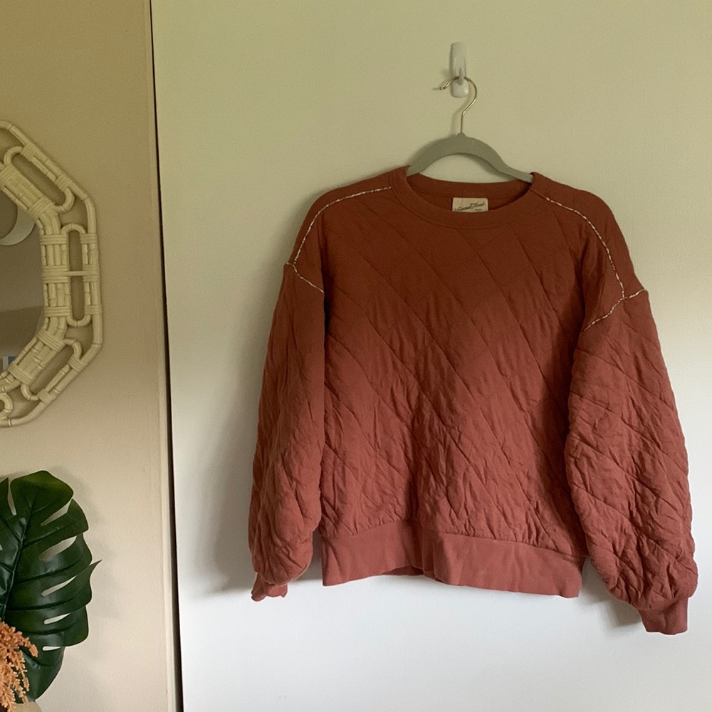 Quilted Universal Thread Sweater - image 1